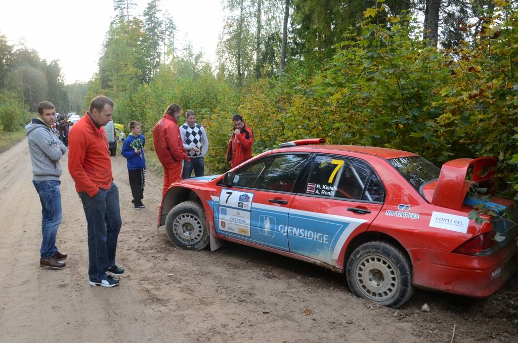FOTO: Rallijā "Latvija 2012" pēc pirmās dienas vadībā Vorobjova ekipāža