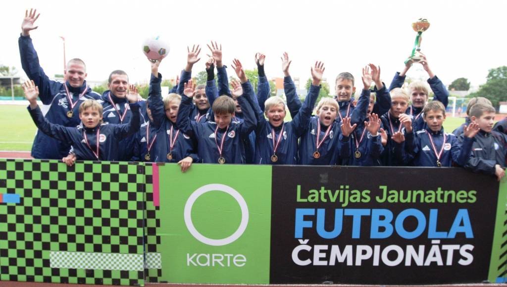 OKartes Latvijas jaunatnes futbola čempioni - "Liepājas metalurgs"