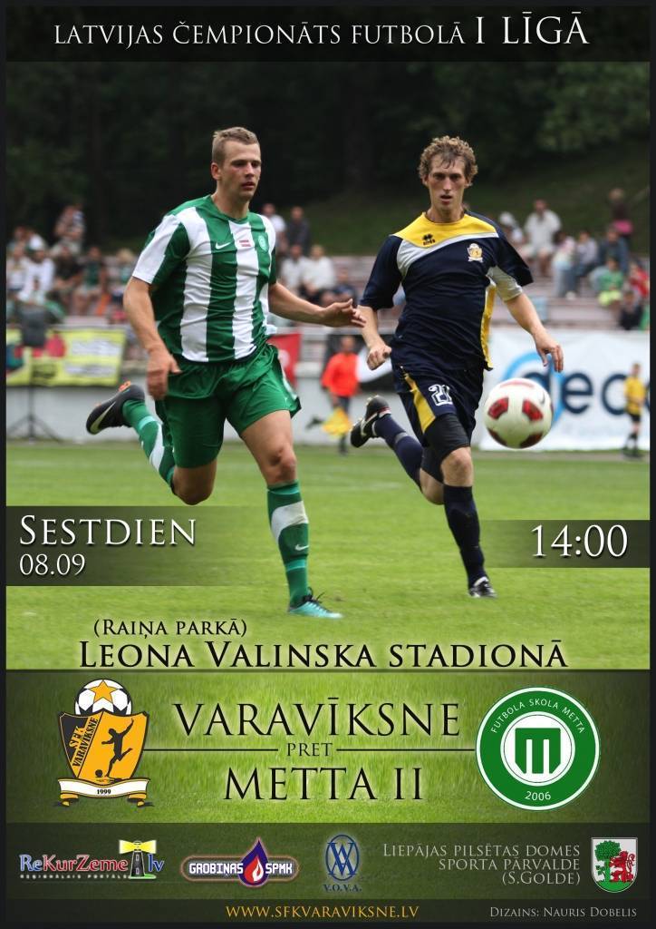 "Varavīksne" spēlēs ar "Mettu 2"