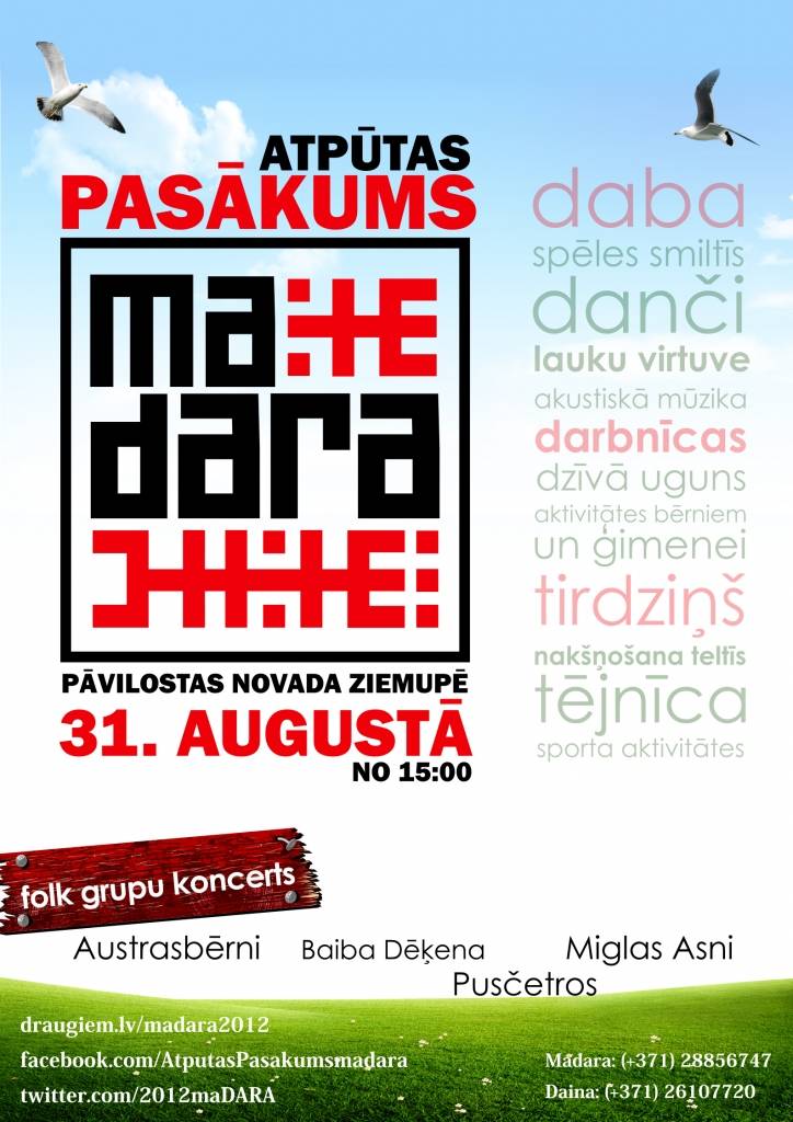 Uz pasākumu "maDARA" kursēs autobuss