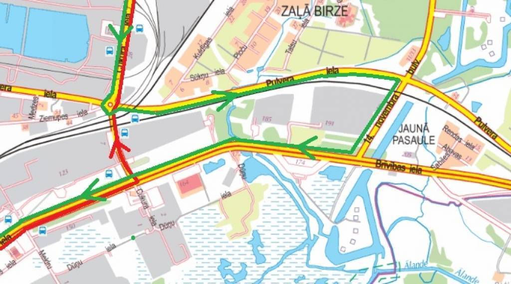 Cukura un Ventspils ielu posmos būs satiksmes ierobežojumi