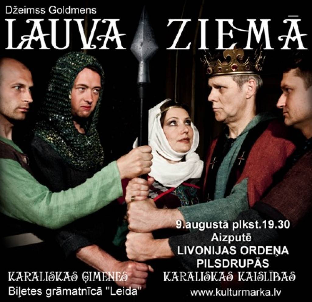 Aizputē viesosies izrāde "Lauva ziemā"