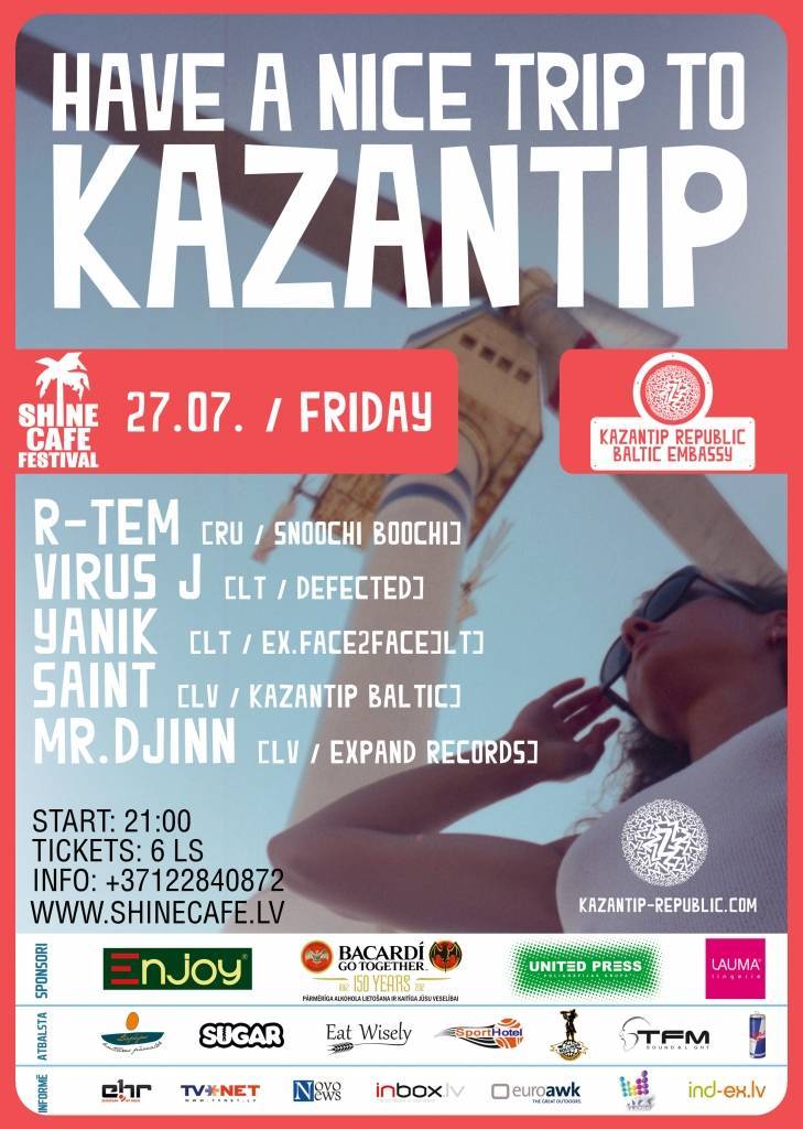 Festivālā "Shine Cafe" KaZantip Republika piedāvā mākslinieku R-TEM