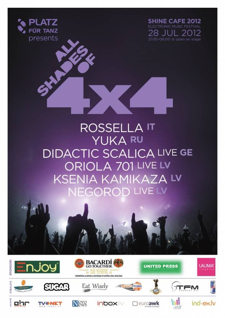 Festivālā "Shine Cafe 2012" viena no skatuvēm pārsteigs ar mākslinieku pārstāvēto valstu daudzveidību
