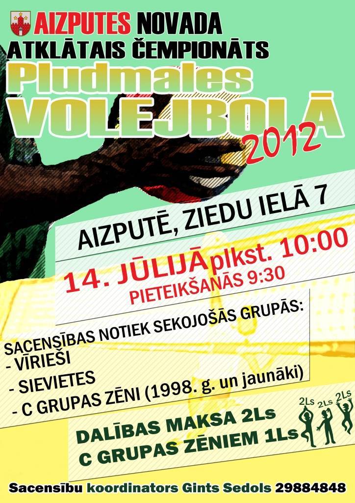 Notiks Aizputes novada atklātais čempionāts pludmales volejbolā 