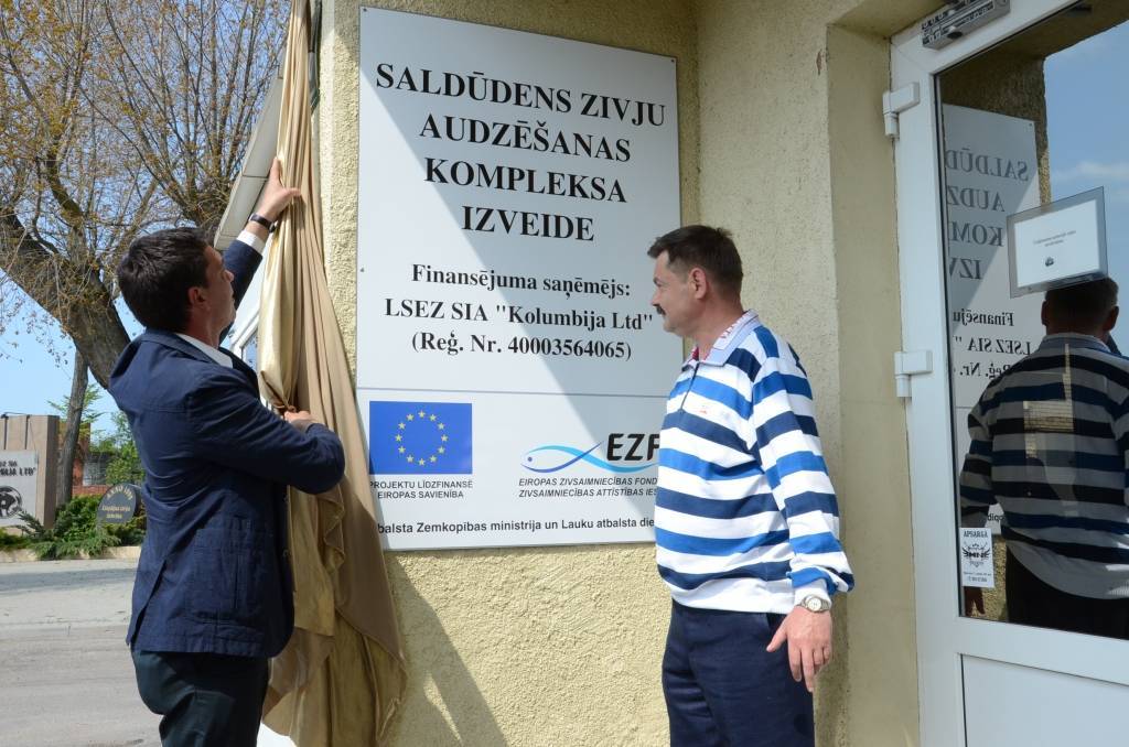 Liek pamatus zivju audzētavai