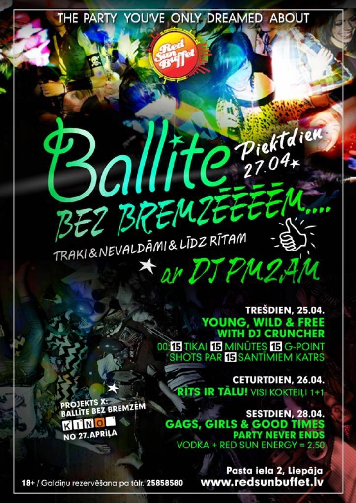 Bufetē ballītes bez bremzēm