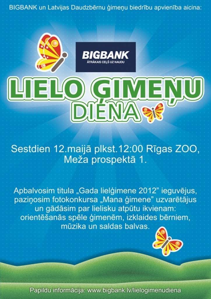 Līdz piektdienai var pieteikt kandidātus titulam "Gada lielģimene 2012"