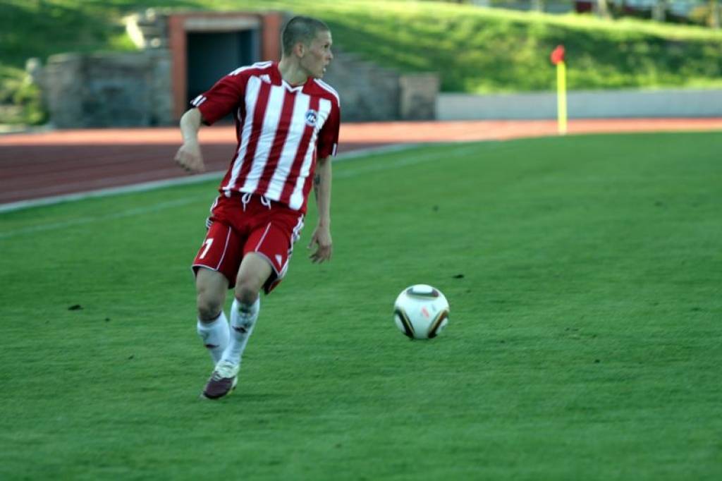 "Liepājas metalurga" futbolisti uzvar "Skonto"