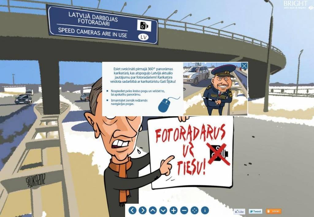 Ir izveidota pasaulē pirmā 360° virtuālā karikatūra