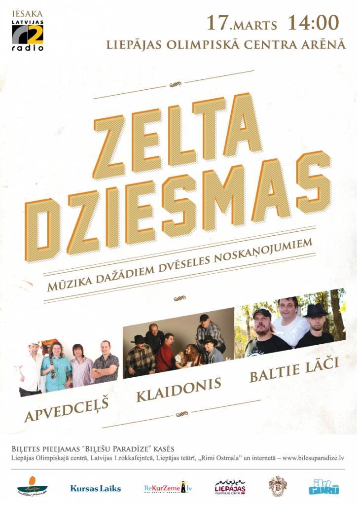 "Liepājas Papīrs" pensionāriem dāvina ieejas biļetes uz koncertprogrammu "Zelta Dziesmas"