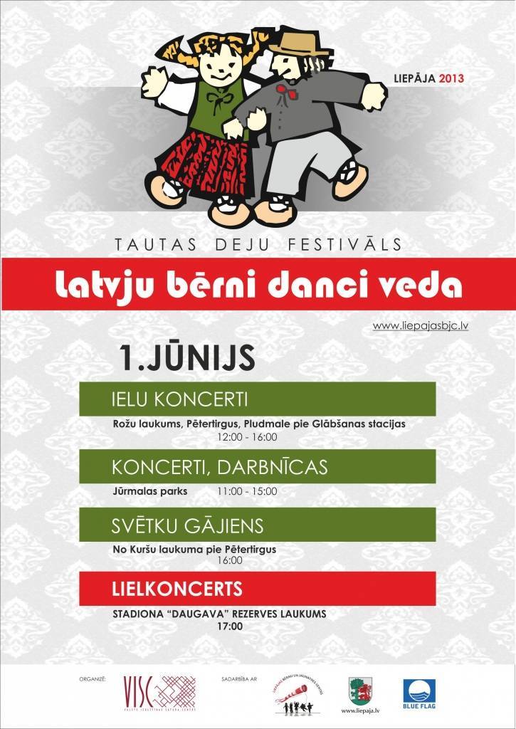 Liepājā notiks festivāls "Latvju bērni danci veda"