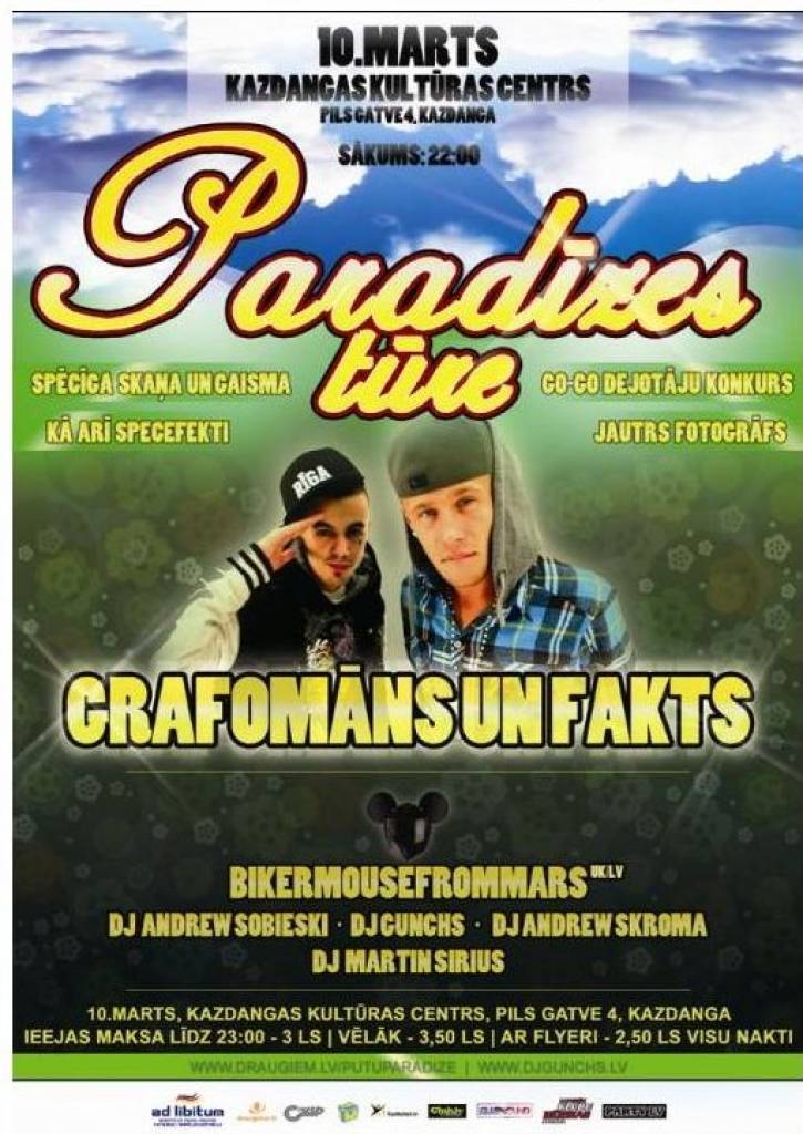 Kazdangā viesosies "Grafomāns un Fakts"