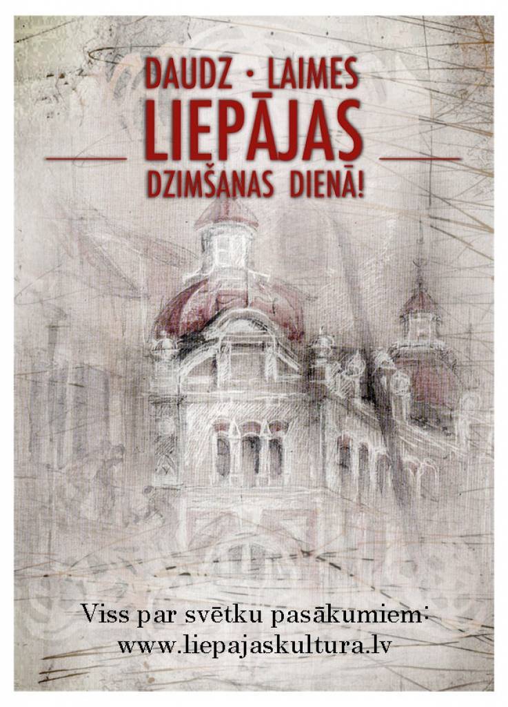 Liepājas dzimšanas dienas pasākumu afiša