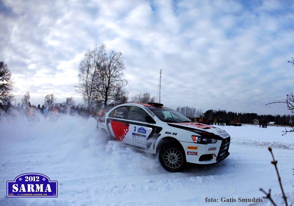 Ekipāža Egle/Dauga rallijā "Sarma 2012" ātrākie "PowerStage" posmā