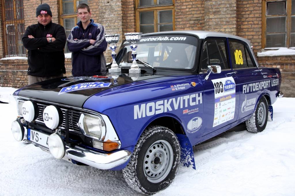 "RE Autoclub" pilots Elbakjans ar "Moskvitch" uzvar "Sarmas 2012" rallija "Road" klasē