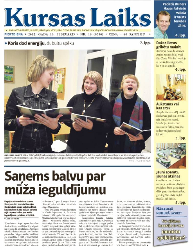 10. februāra "Kursas Laikā": Koris "Vēl" noliedz baumas, ka ir stingra dalībnieku atlase, aicina pievienoties ikvienu