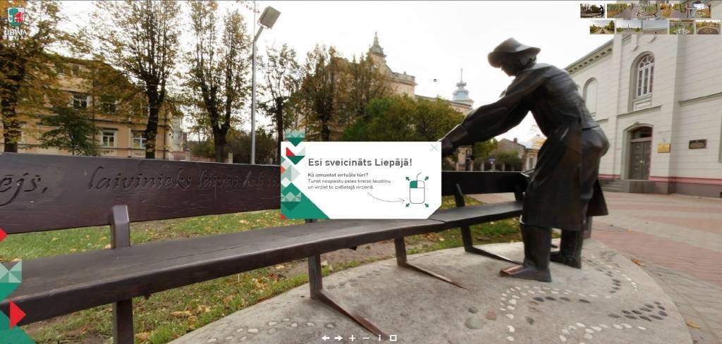 Liepāju var izstaigāt virtuāli