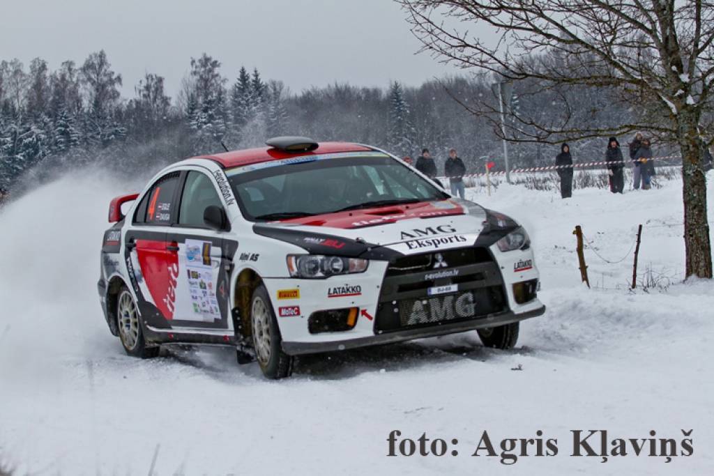 "R-Evolution/Rector Racing" rallija sezonu atklājuši Alūksnē