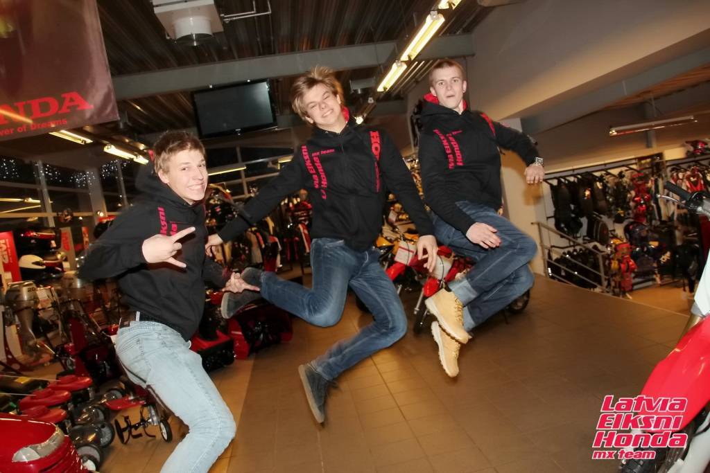 "Latvia Elksni Honda MX Team" prezentē komandas jauno sastāvu