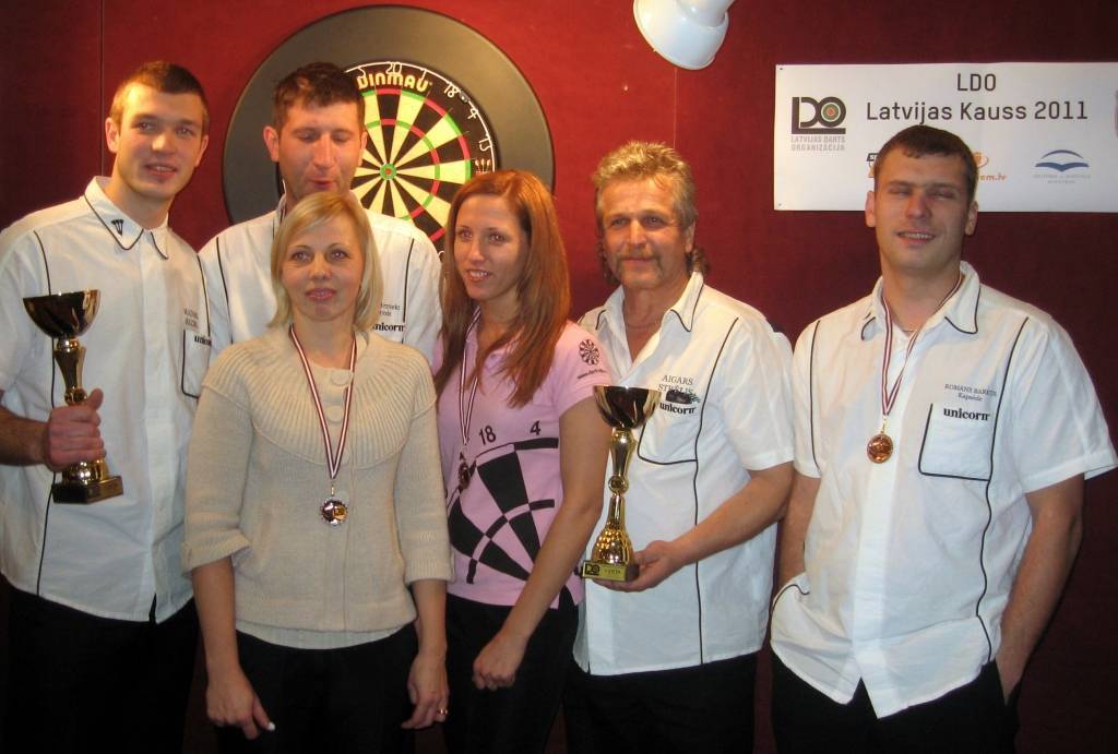 "Priekules" šautriņu metēji izcīna medaļas "LDO Latvijas kausā 2011"