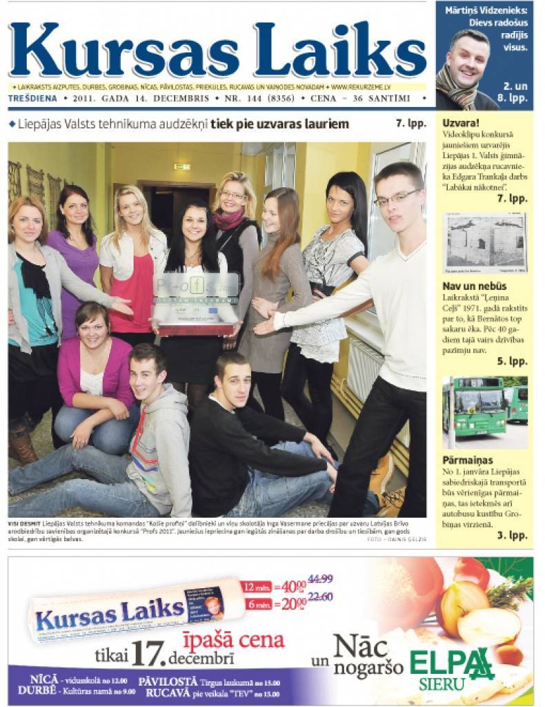14. decembra "Kursas Laikā": Mārtiņš Vidzenieks par radošumu, darba maiņu un zaļajām idejām