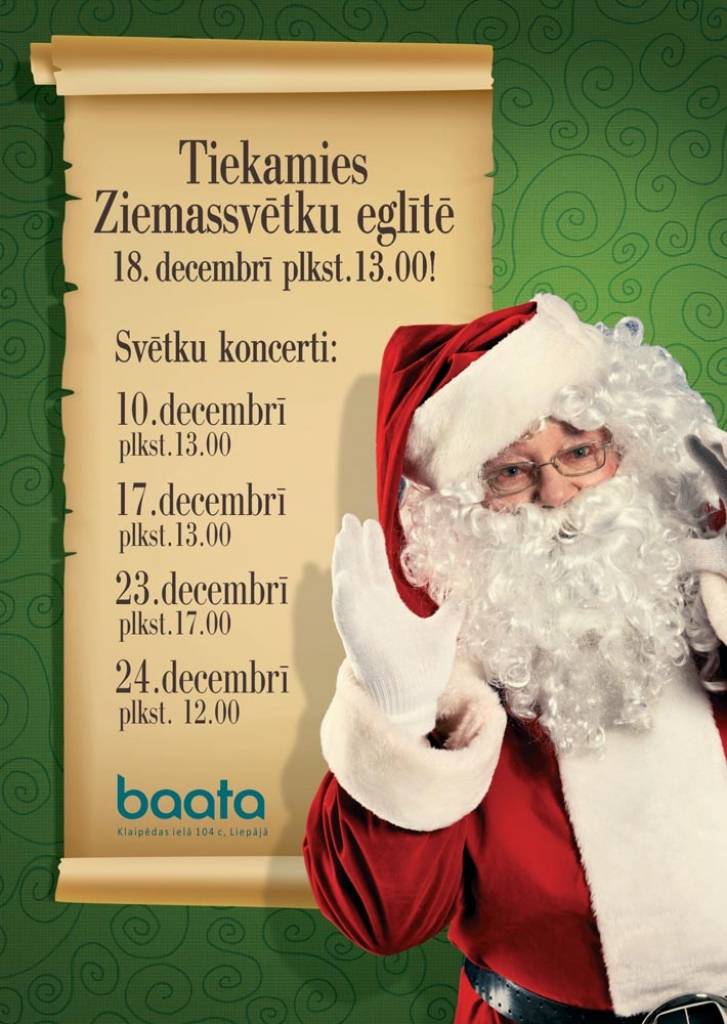 TC "baata" decembrī apmeklētājus iedvesmos svētkiem