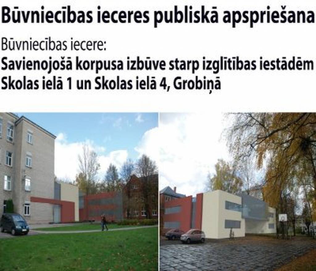 Grobiņā prezentēs būvniecības ieceri