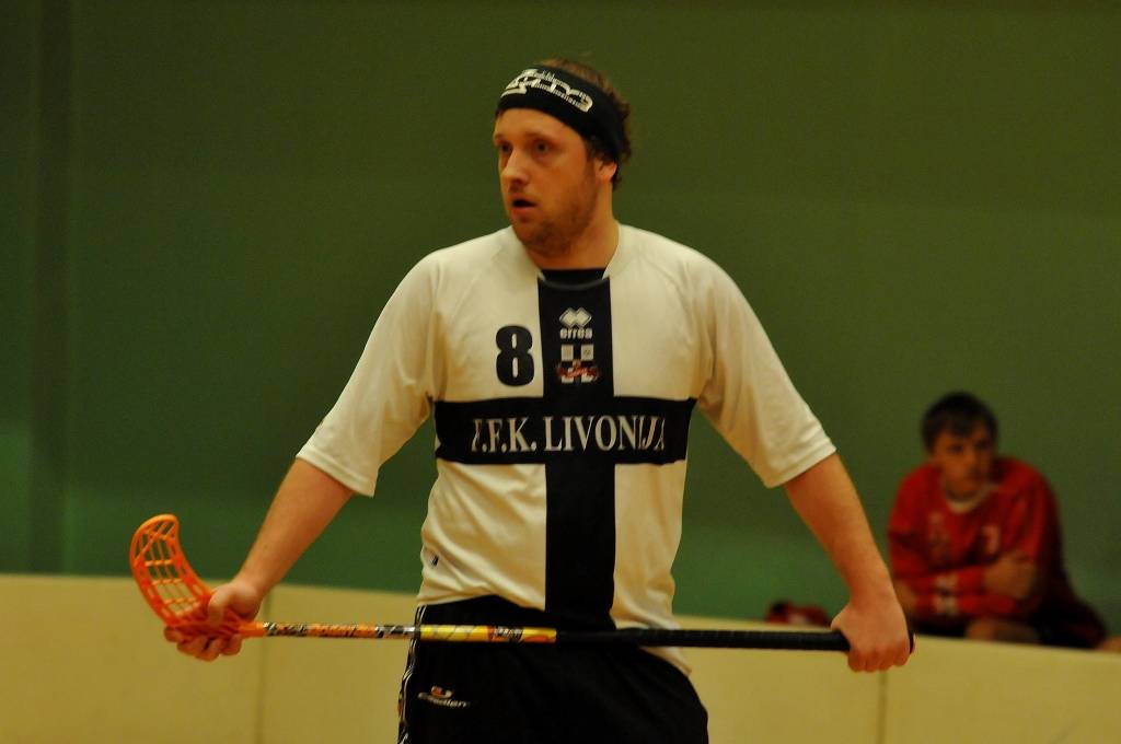 "F.F.K. Livonija" Latvijas florbola čempionāta spēlē uzvar "Roju"