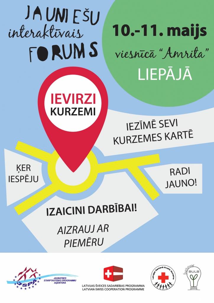 Būs forums jaunatnes jomas speciālistiem "Ievirzi Kurzemi"