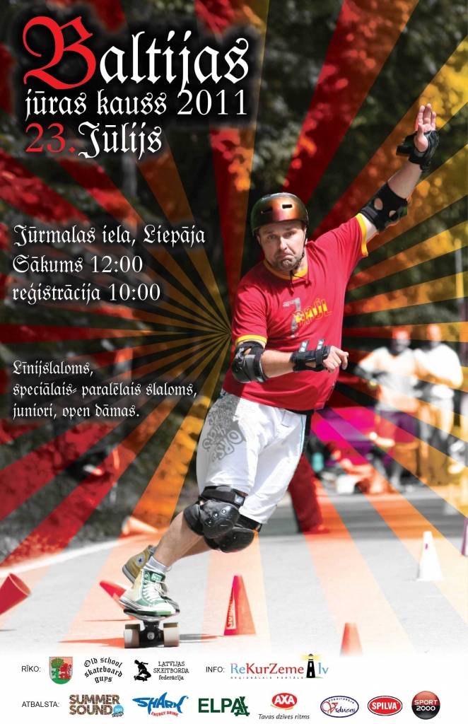 Liepājā notiks "Baltijas jūras kausa 2011" izcīņa skeitbordā