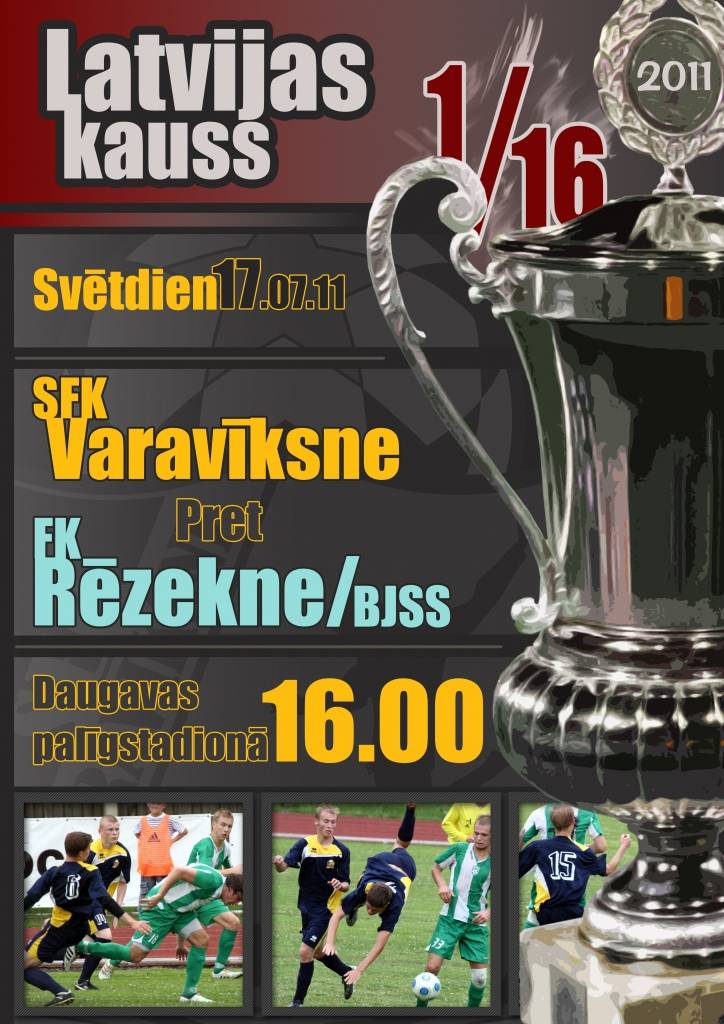 "Varavīksnei" spēle Latvijas kausa izcīņā futbolā