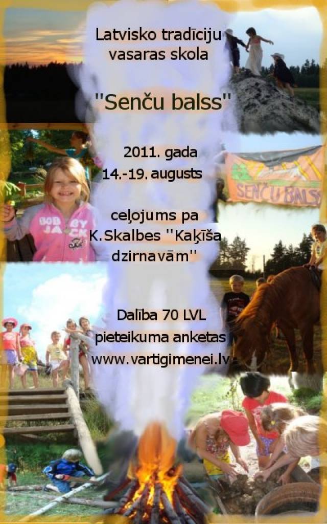 Aicina bērnus un jauniešus piedalīties tradīciju svētkos "Senču balss 2011"