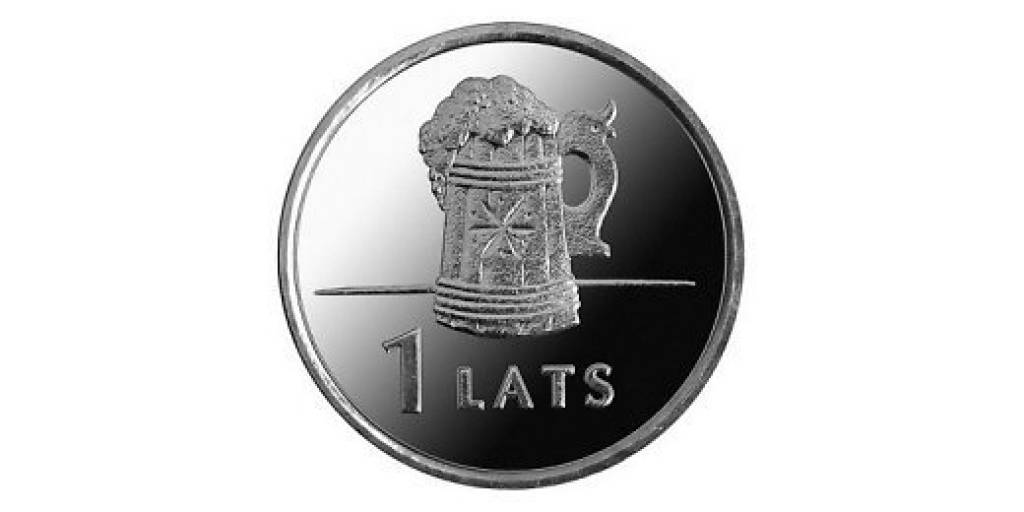 VM lata monētā ar alus kausu saskata netiešu alkohola reklamēšanu