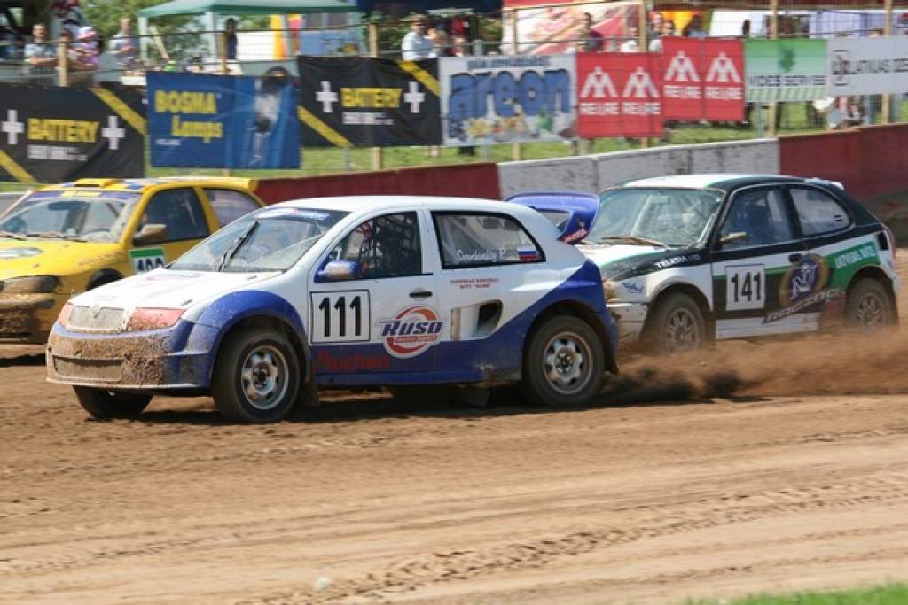 Eiropas Autokrosa elites cīņas "Mūsas" trasē