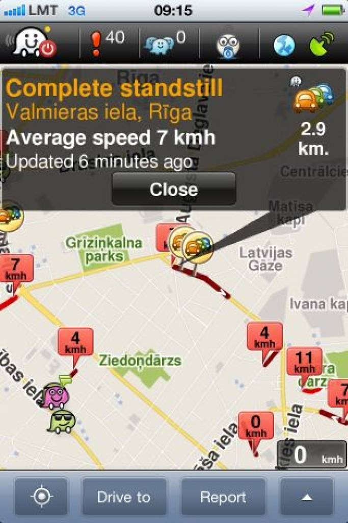 Waze - sociālais tīkls autobraucējiem