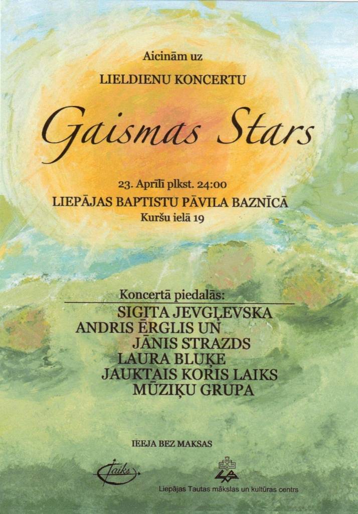 Lieldienu koncerts "Gaismas Stars"