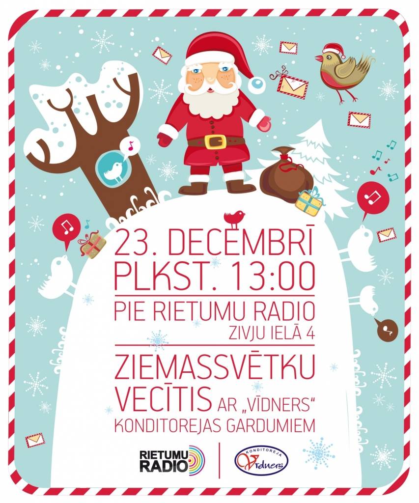 Ziemassvētku vecītis viesosies "Rietumu Radio"