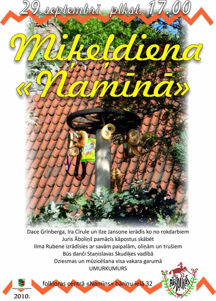 "Namīnā" rīt svinēs Mikeļus