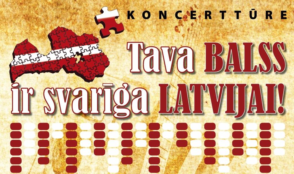 Liepājā notiks koncerts "Tava balss ir svarīga Latvijai"