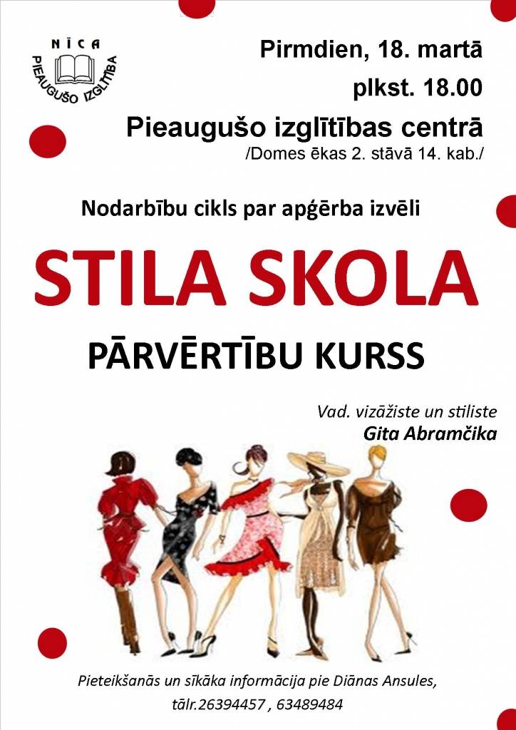 Nīcā izglītos par apģērba izvēli