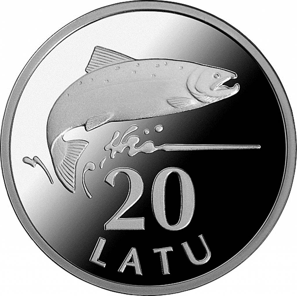 Latvijas Banka laiž apgrozībā jubilejas monētu – sudrabā kaltu lasi 20 latu vērtībā
