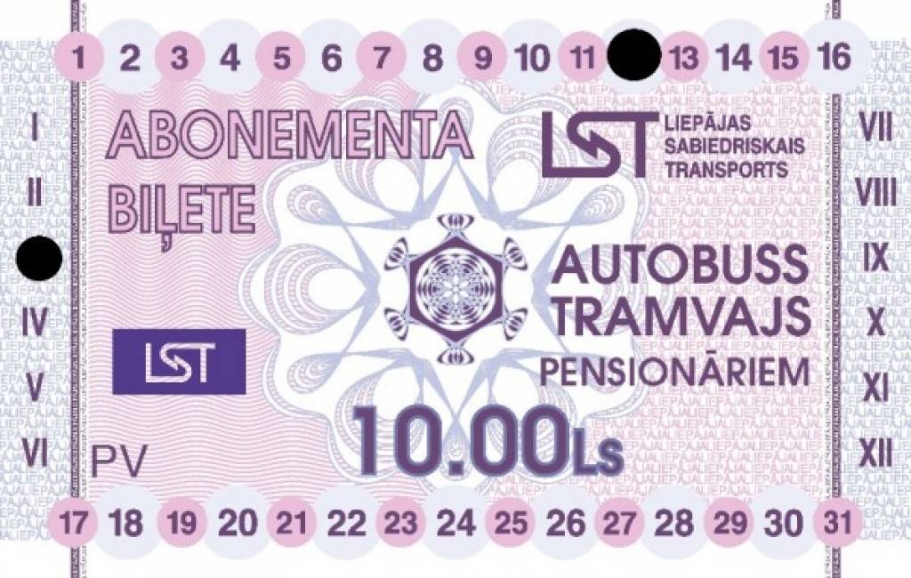 Liepājā sabiedriskā transporta abonementa biļetes varēs iegādāties jebkurā mēneša datumā