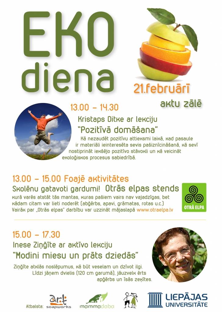 Liepājas Universitātē notiks jau otrā EKO diena
