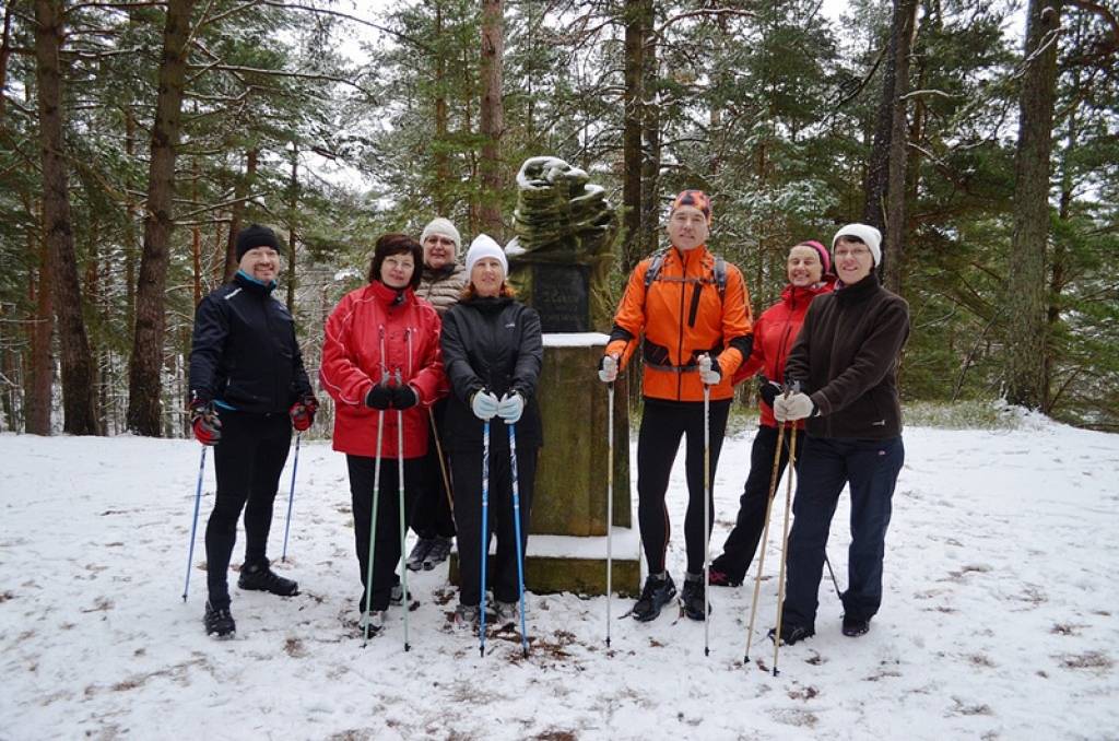 FOTO: Nūjošanas pārgājiens Bernātos