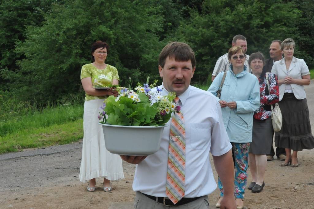 Gājēju celiņu atklāšana Priekulē