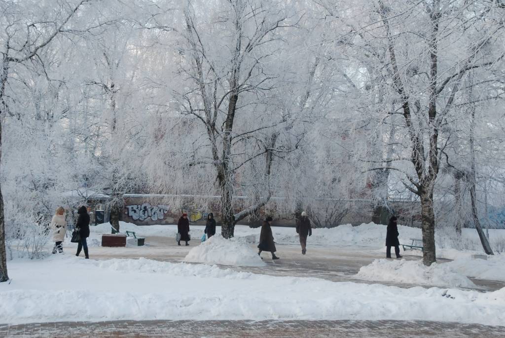 Fantastiski skaistā ziema Liepājā, 2010. gada 13. janvāra rīts