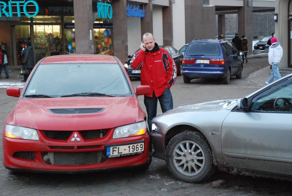 Avārija pilsētas centrā