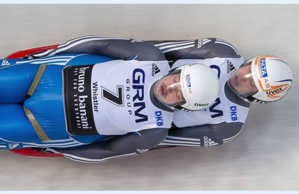 Latvijas kamaniņu braucējiem bronza pasaules čempionātā komandu stafetē