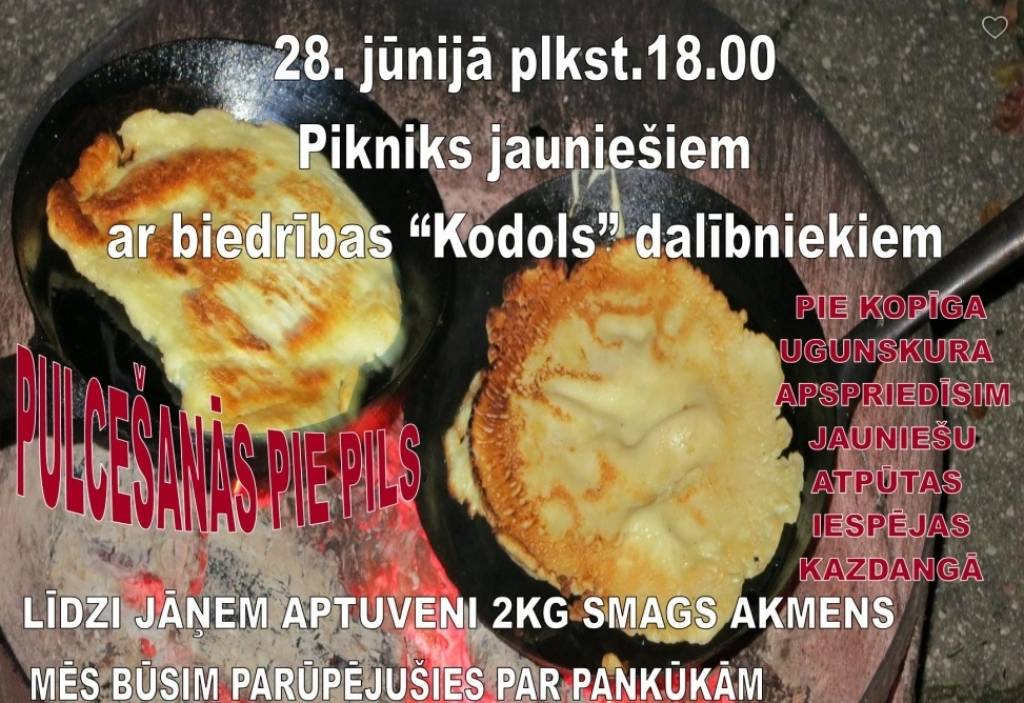 Ielūdz jauniešus uz pankūkām Kazdangā